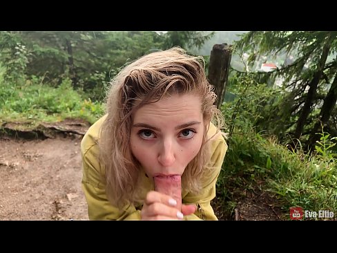 ❤️ Meisie sluk cum na 'n openbare blowjob - Eva Elfi Pornovideo by ons